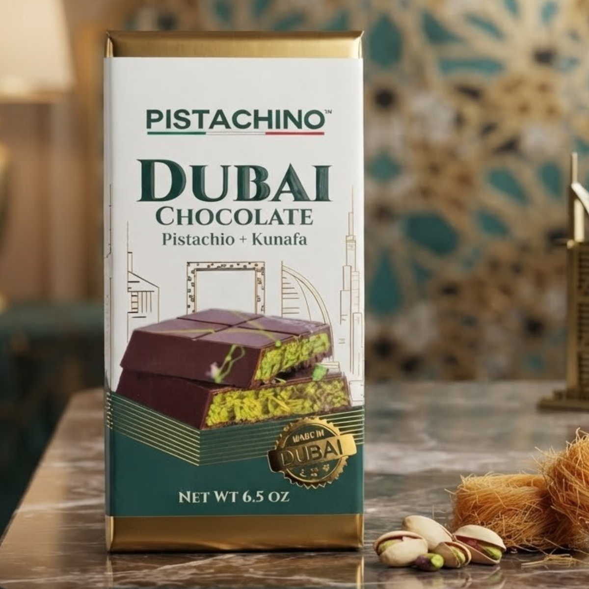 Pistachino Dubai Bar Gift Set, 3x185g
