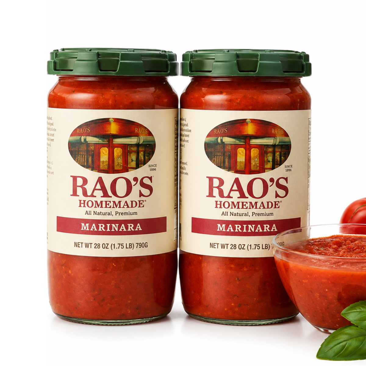 Rao's Homemade Marinara Sauce 2 x 790g – Authentic Italian Tomato Pasta Sauce Pack