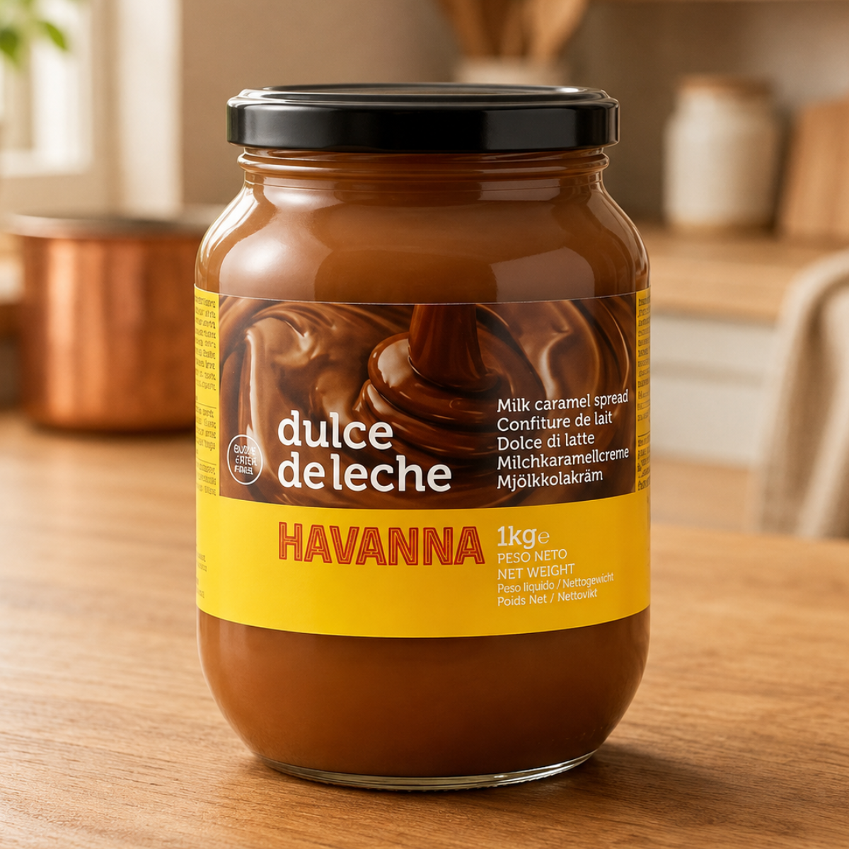 Havanna Dulce De Leche Milk Caramel Spread 1kg – Rich Creamy Dessert Topping Spread