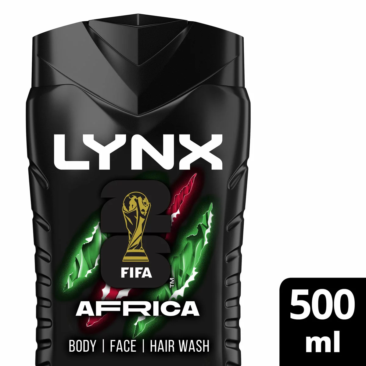 Lynx Africa Shower Gel, 6 x 500ml