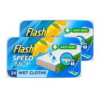 Flash Speedmop Wet Cloths Lemon Multi-Surface