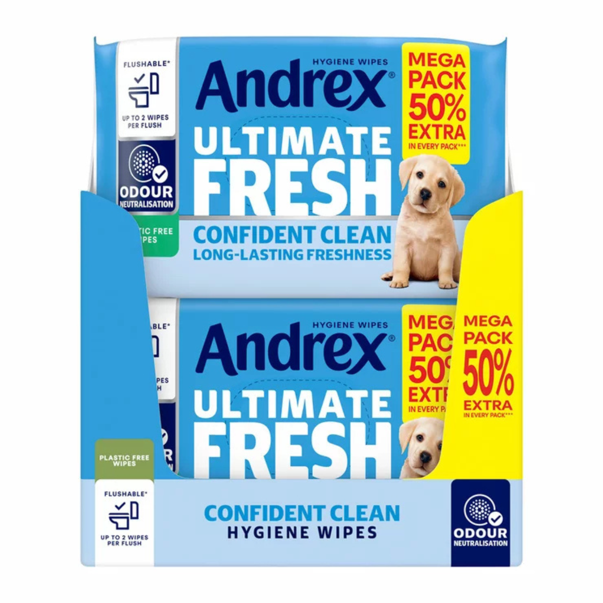 Andrex Ultimate Fresh Hygiene Wipes Mega Odour Control Moist Toil