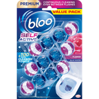 Bloo Self Active Toilet Rim Blocks, 3 x 3 Pack