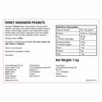 Basse Honey Habenero Peanuts, 1kg