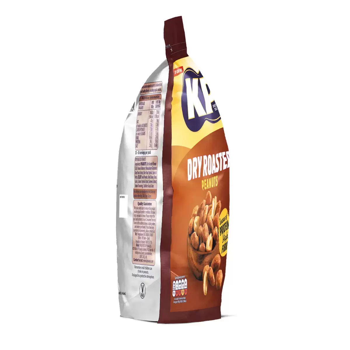 KP Dry Roasted Peanuts, 1kg, Protein-Rich Crunchy Snack