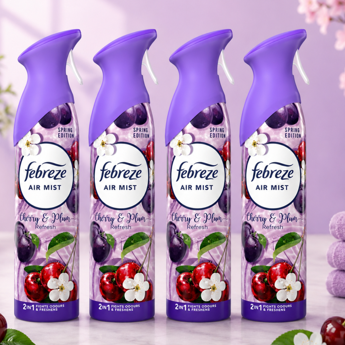 Febreze Air Mist, 4 x 185ml