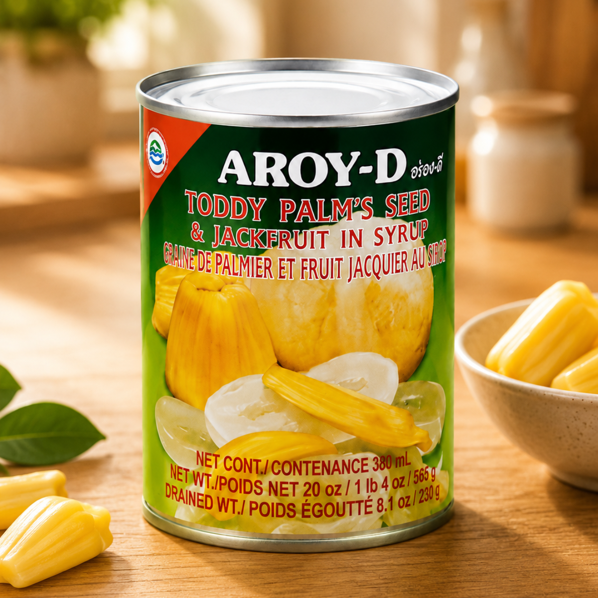 AROY-D Toddy Palm Seed & Jackfruit in Syrup 565G
