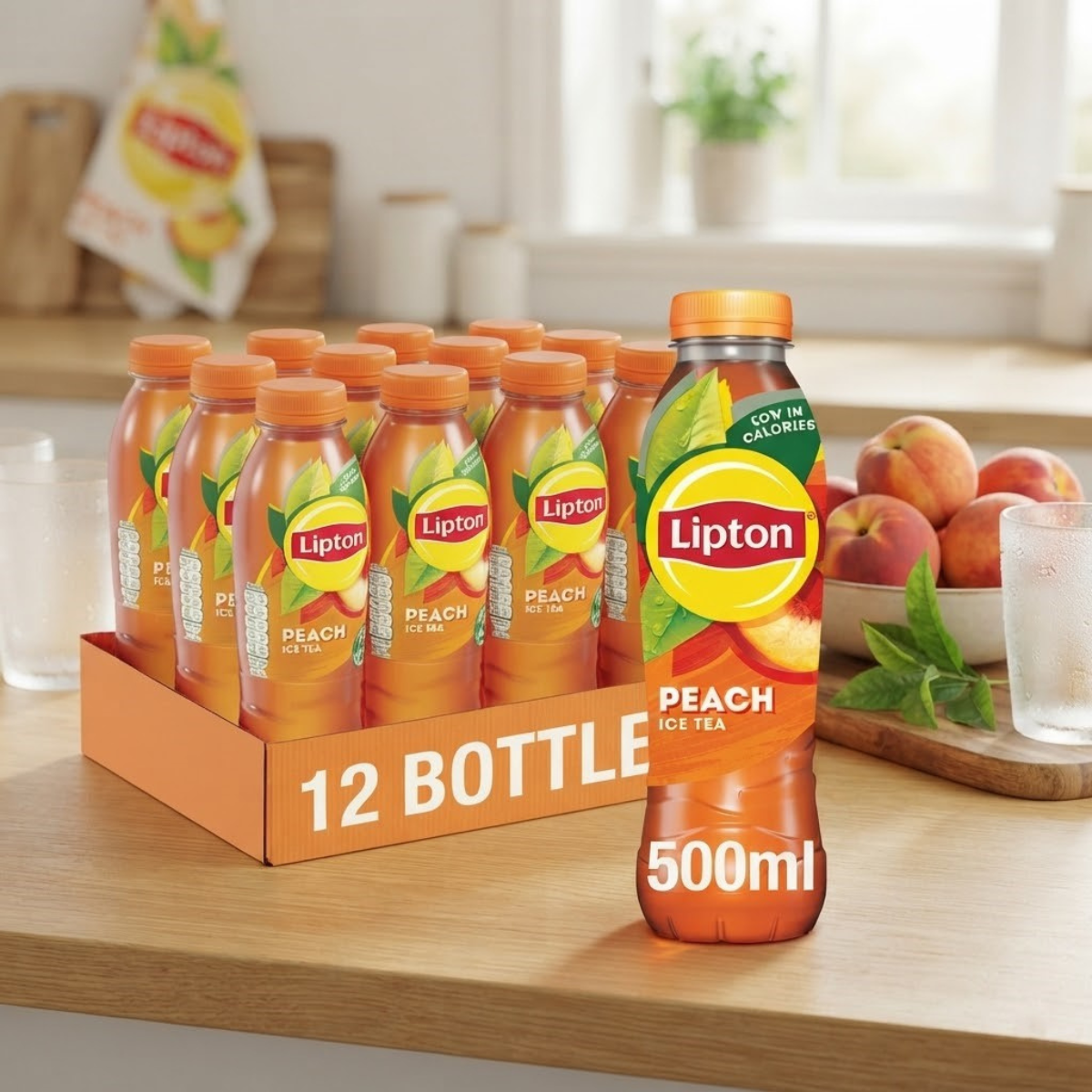 Lipton Peach Iced Tea, 12 x 500ml