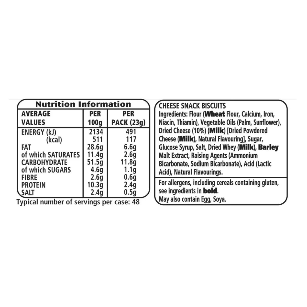 Jacobs Mini Cheddars Original, 48 x 23g