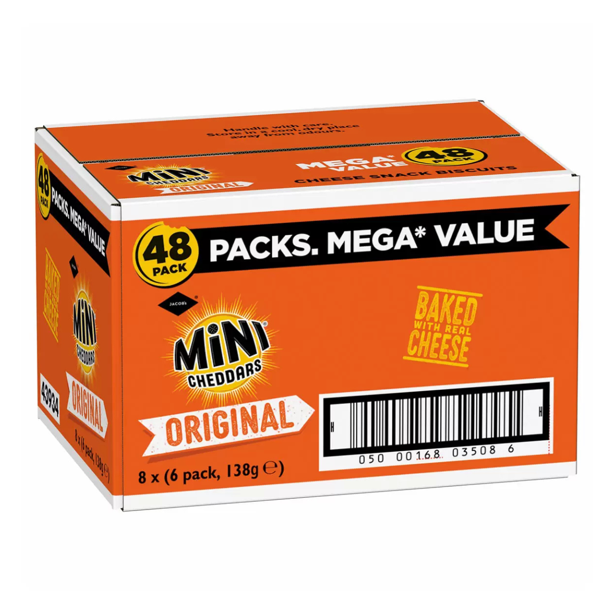 Jacobs Mini Cheddars Original, 48 x 23g