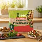 BFree Wholegrain Gluten Free Pitta Bread 4 Pack 55g