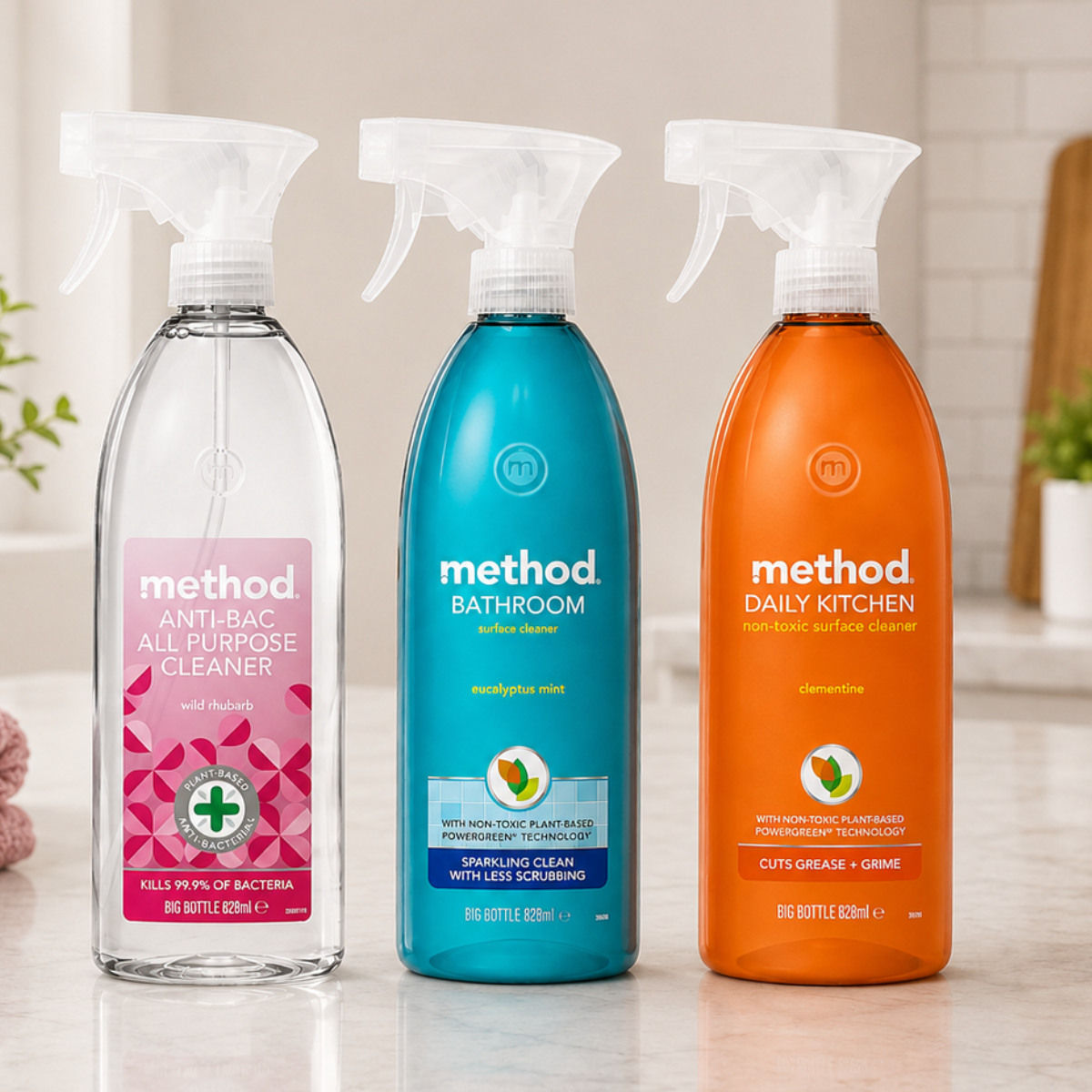 Method Mixed Pack Spray, 3 x 828ml