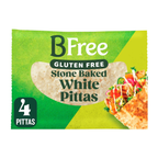 BFree Gluten Free Stone Baked Pitta Bread 220g– Authentic Sourdough Pitta Pockets