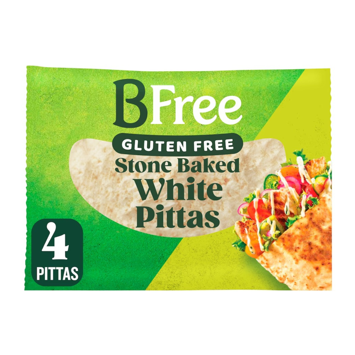 BFree Gluten Free Stone Baked Pitta Bread 220g– Authentic Sourdough Pitta Pockets