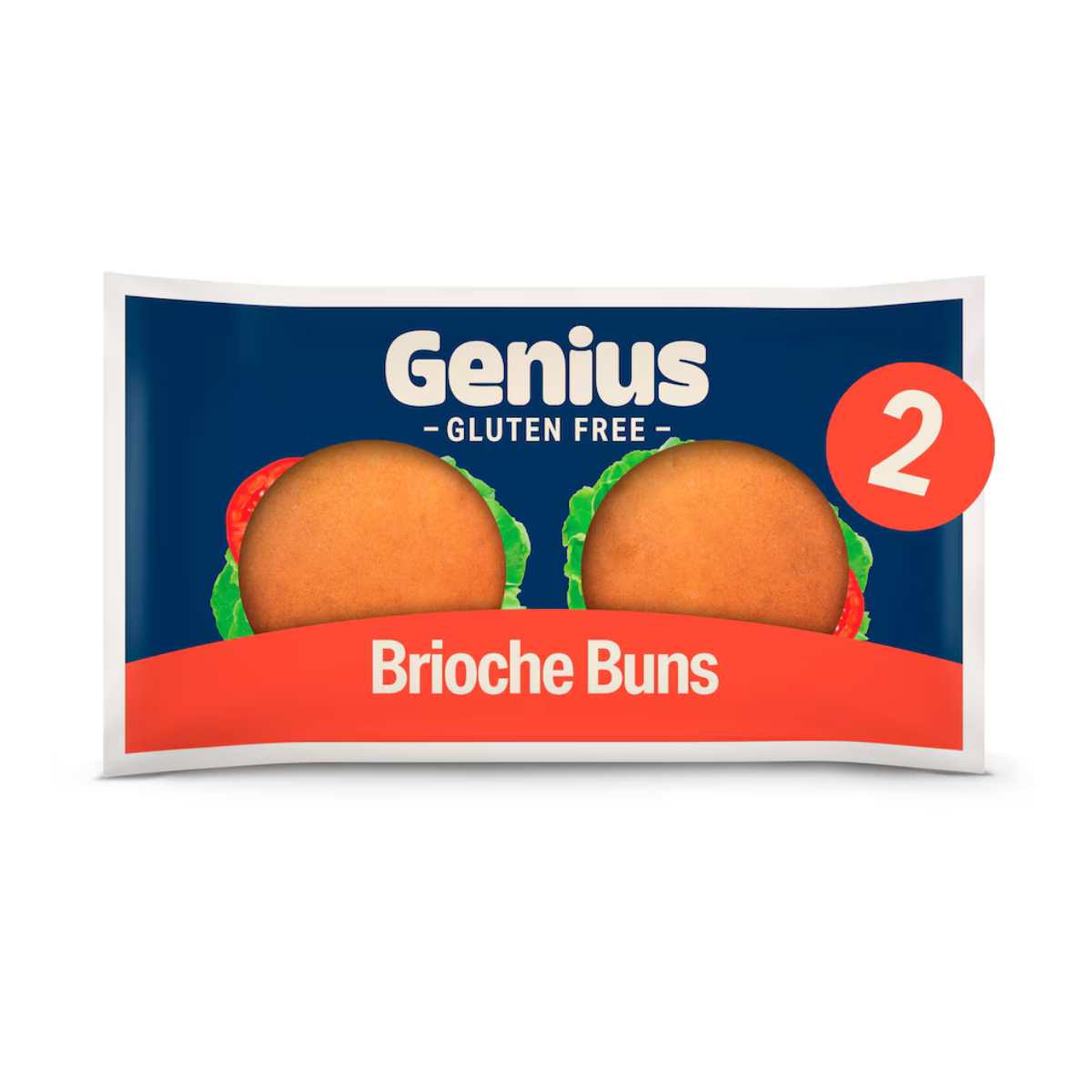 Genius Gluten Free Brioche Style Burger Buns 2 Pack 200g
