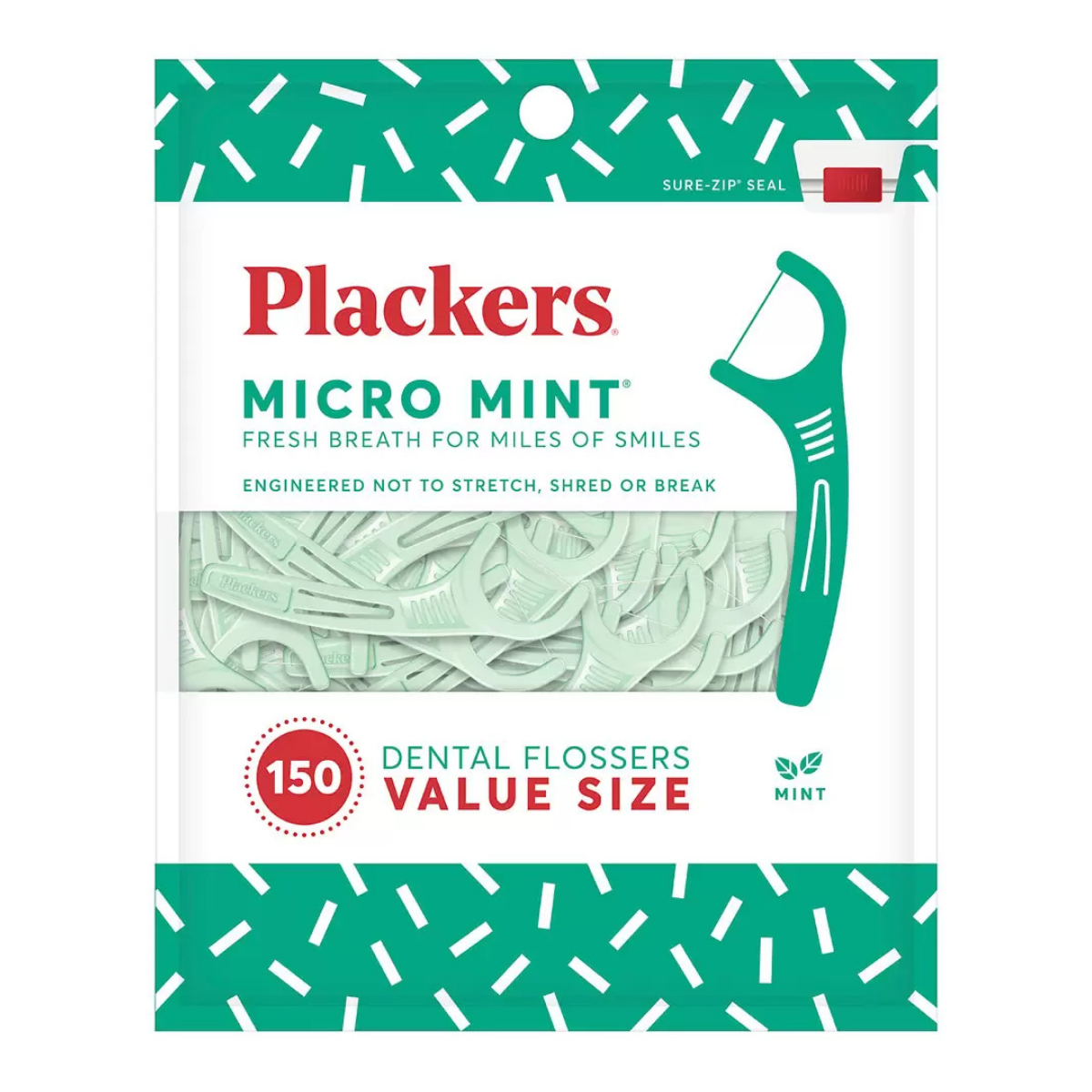 Plackers Micro Mint Flossers, 600 Pack