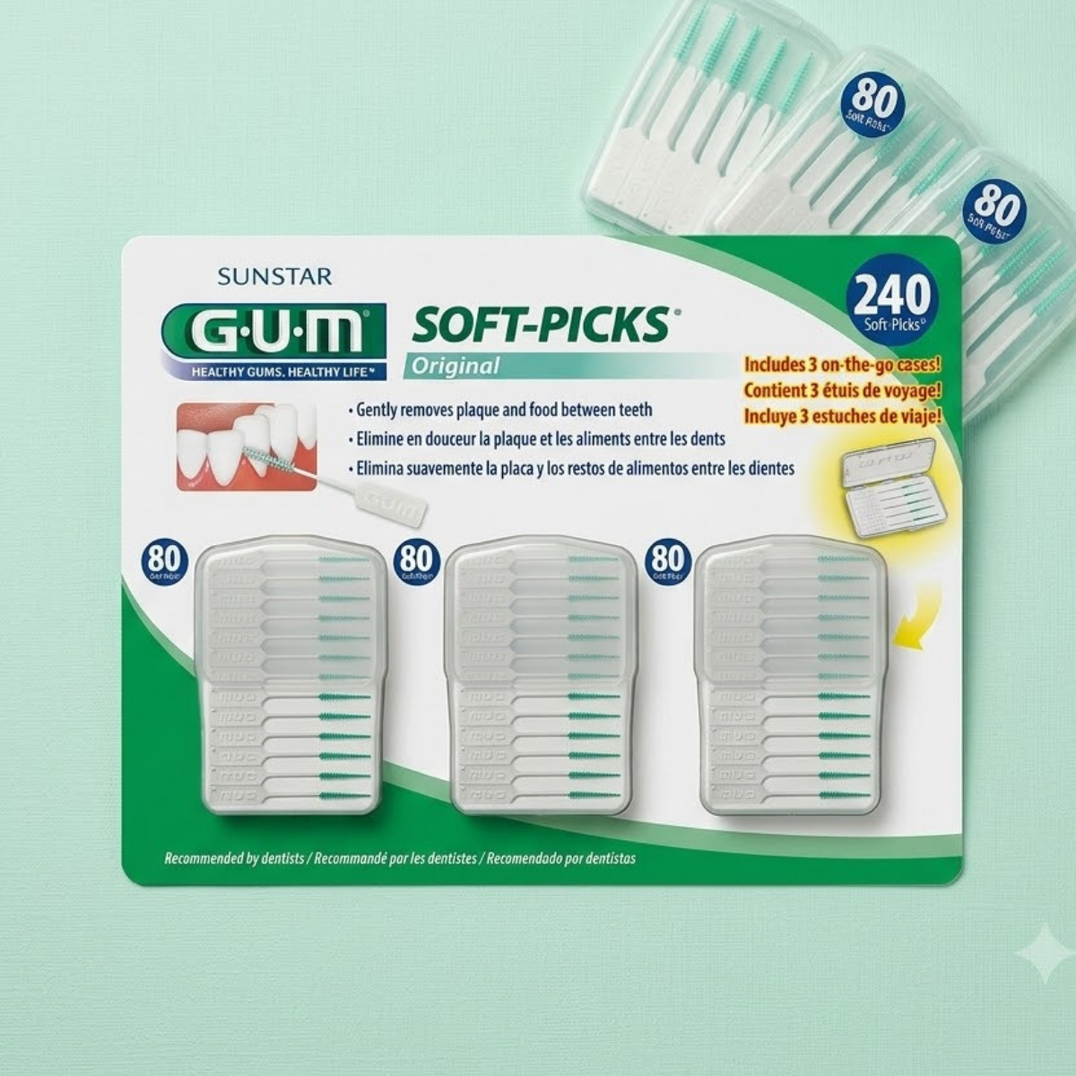 G.U.M Soft Picks, 240 Count