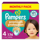 Pampers Premium Protection, Size 4, 174 Pack