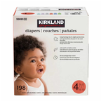 Kirkland Signature Nappies, Size 4, 198 Pack
