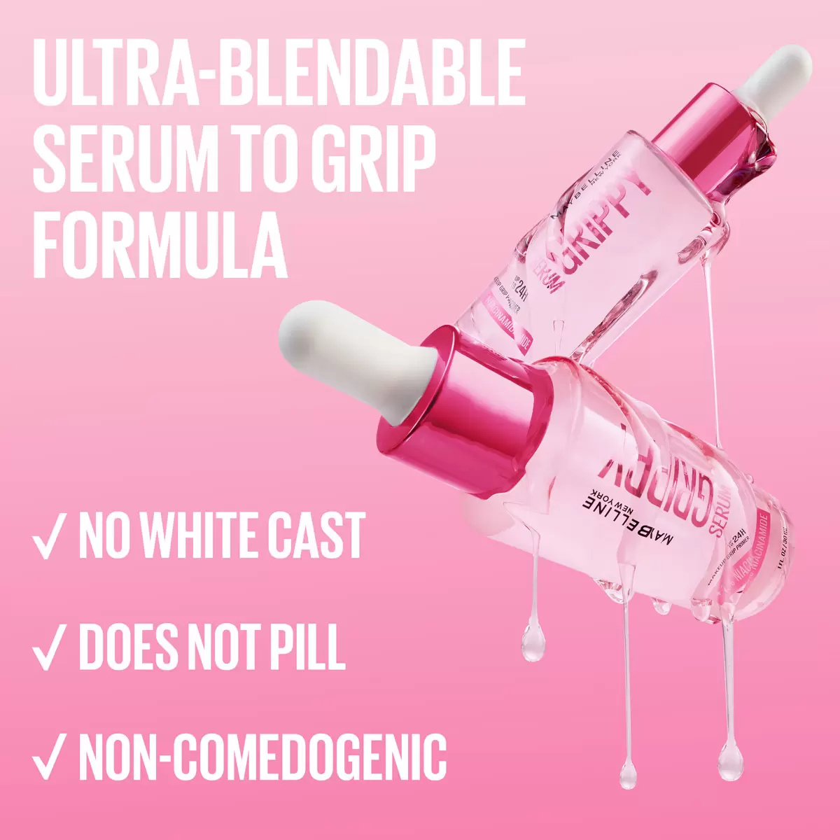 Maybelline Grippy Serum Makeup Primer, 2 x 30ML