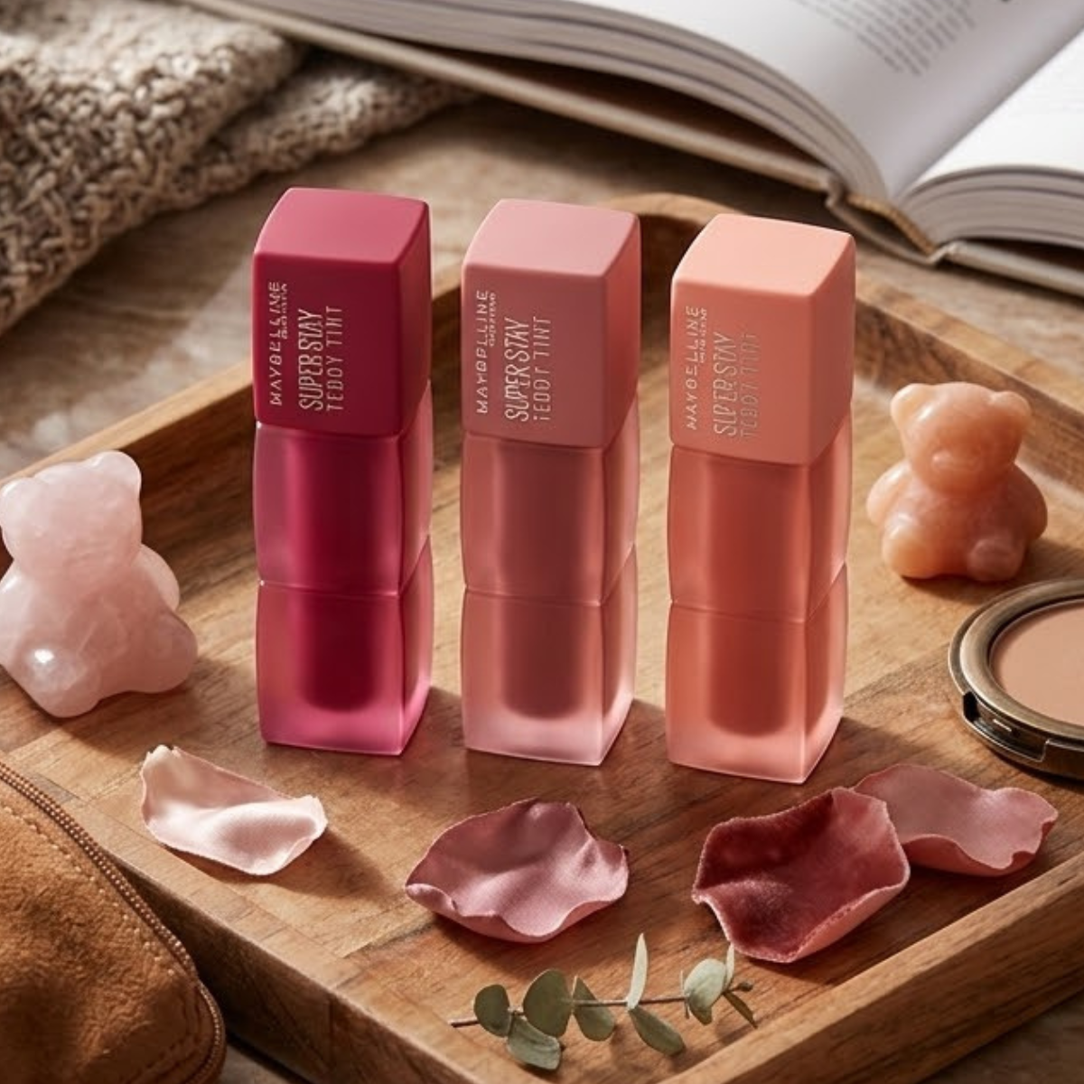 Maybelline New York Super Stay Teddy Lip Tint, 3 Pack