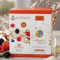 Youtheory Collagen Liquid Natural Berry, 30 Count