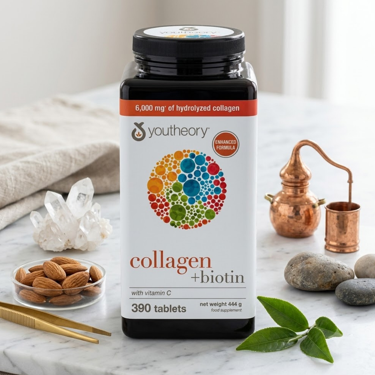 Youtheory Collagen + Biotin Advanced, 390 Count