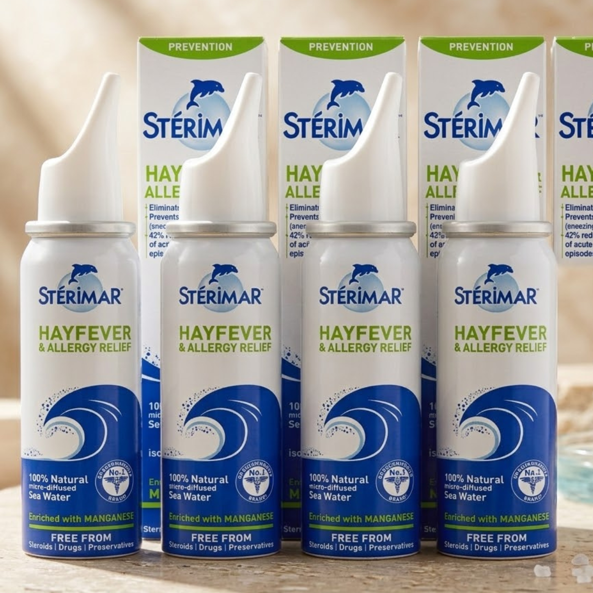 Sterimar Hayfever & Allergy Spray, 4 x 50ml