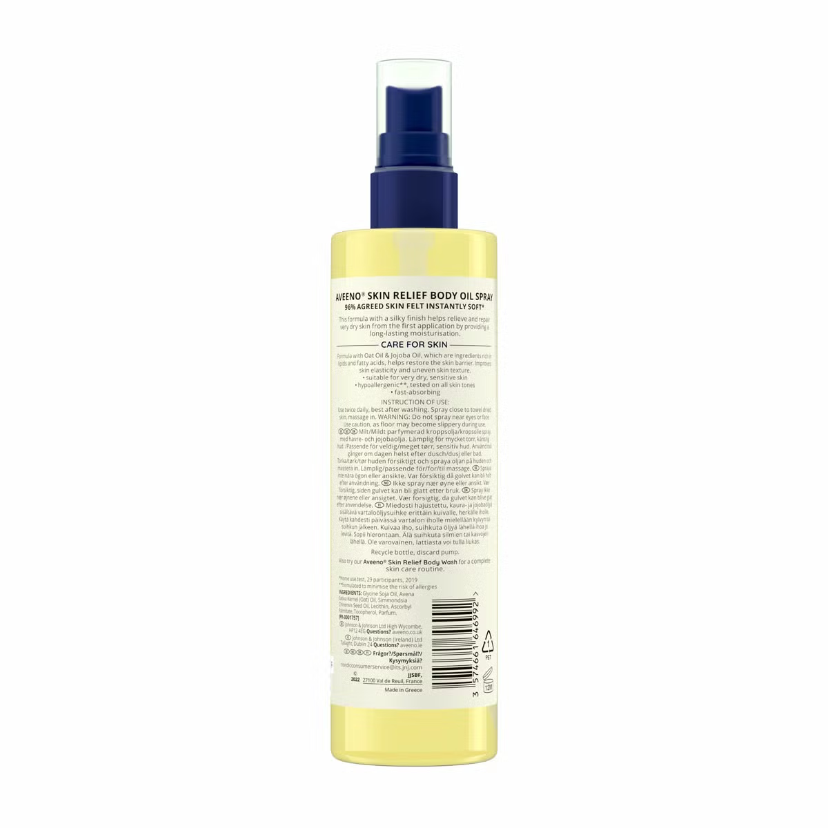 Aveeno Skin Relief Oil Spray, 3 x 200ml
