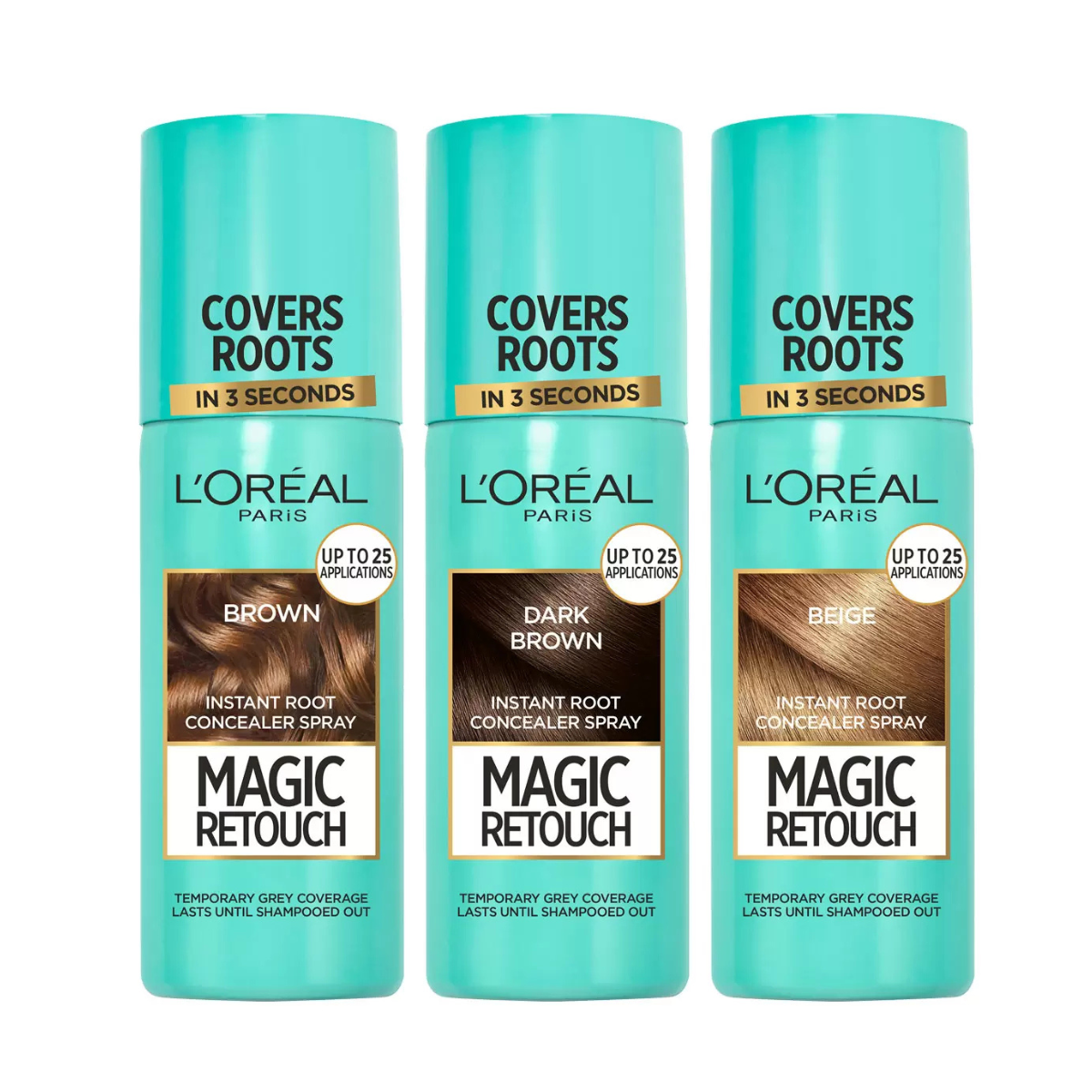 L'Oreal Paris Magic Retouch Root Touch Up Hair Spray - 3 Shades