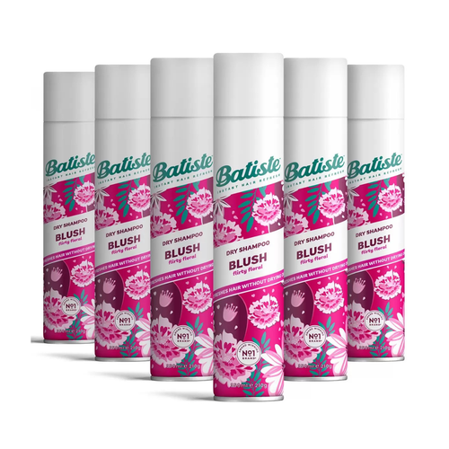 Batiste Blush Dry Shampoo, 6 x 350ml