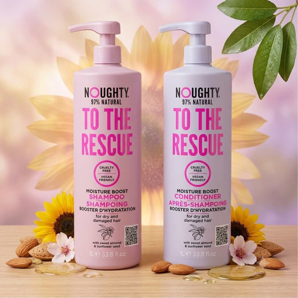 Noughty To The Rescue Shampoo & Conditioner 2 x 1L