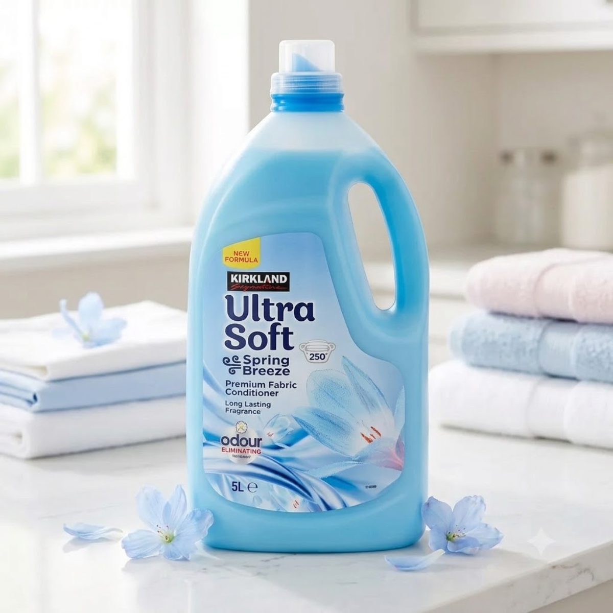 Kirkland Signature Ultra Soft Spring Breeze Fabric Conditioner, 5 Litres (250 Wash)