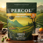 Percol Colombian Coffee Bags 20 Pack 160G