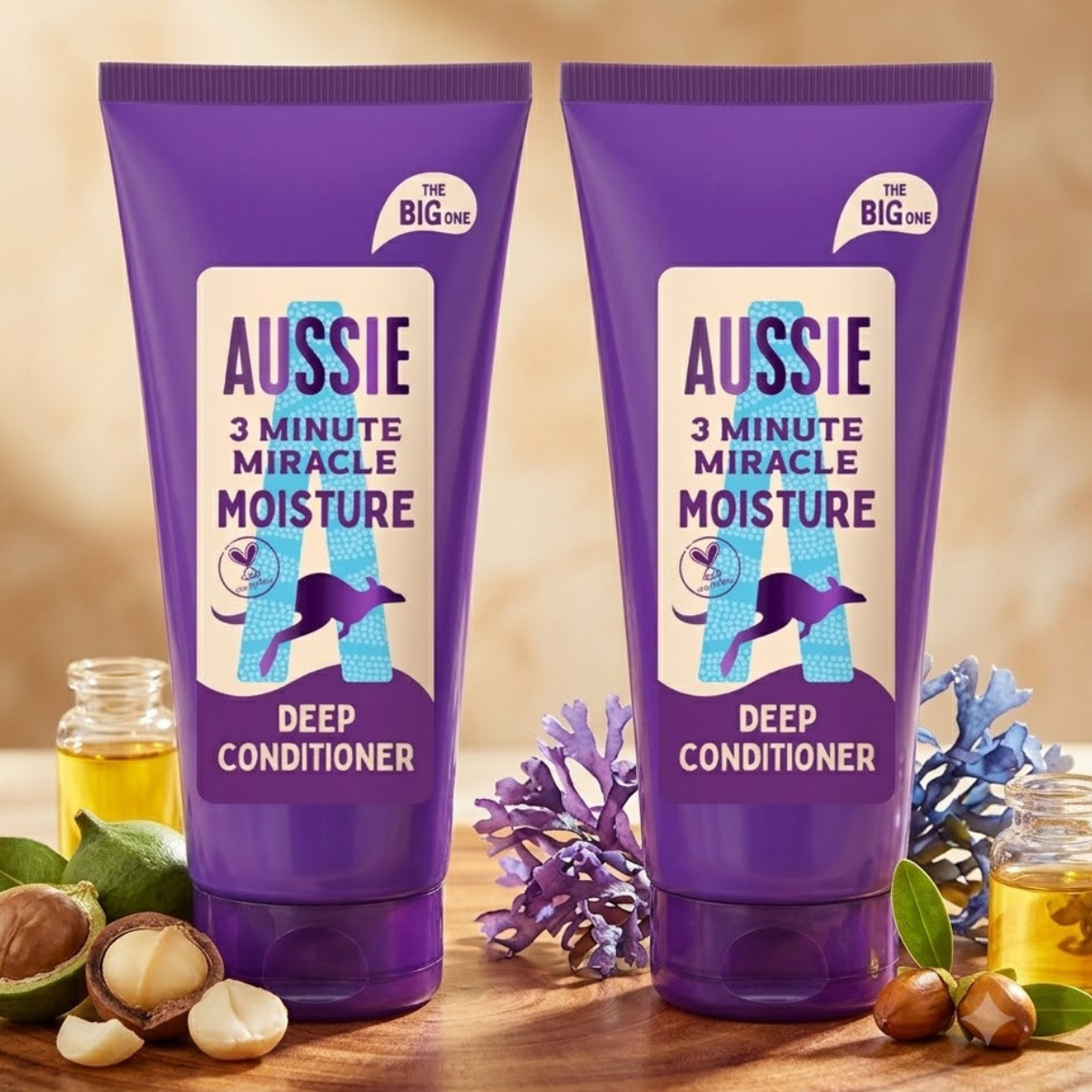Aussie Miracle Moist 3 Minute 2 x 350ml, 700g