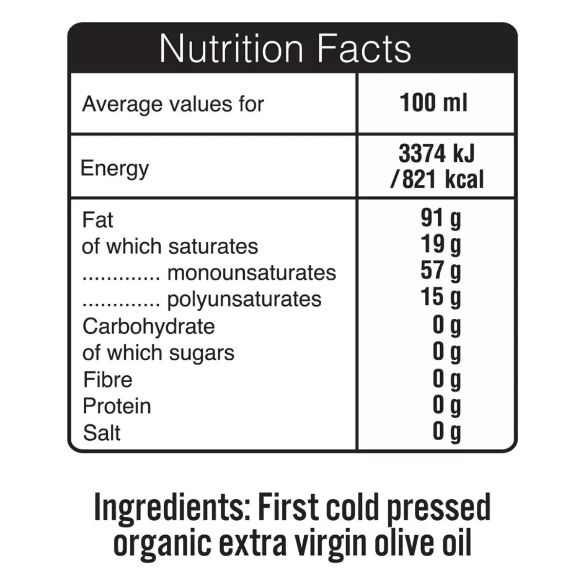 Terra Delyssa Organic Extra Virgin Olive Oil, 2 x 1L
