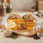 We Love Cake 2 Breakfast Muffins 100g– Fruit, Seeds & Gluten-Free Oats