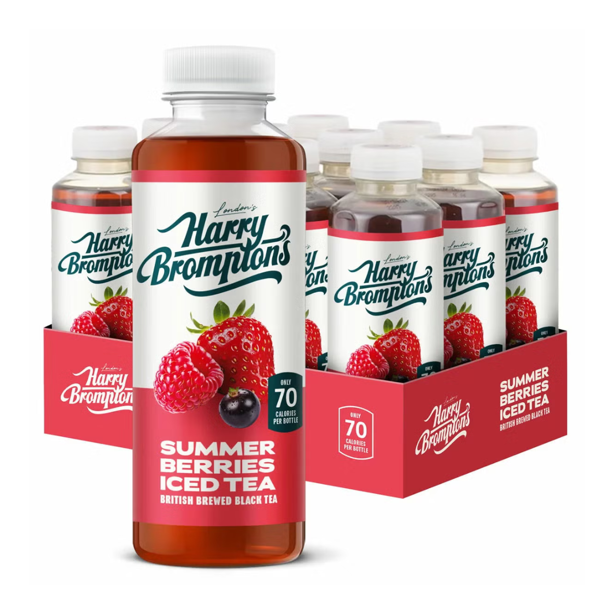 Harry Bromptons Summer Berries Iced Tea, 12 x 500ml