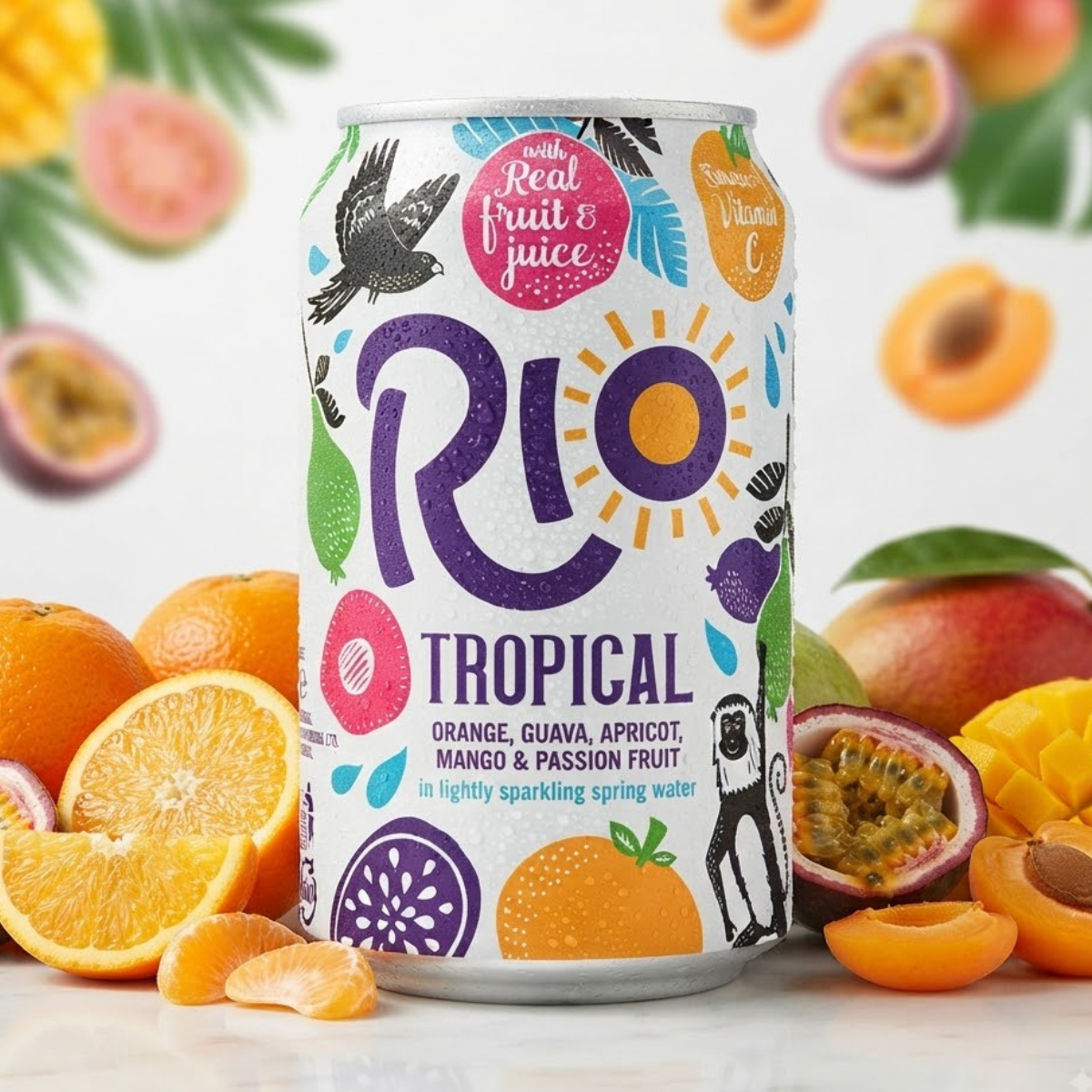 Rio Tropical Plain Pack Cans, 24 x 330ml