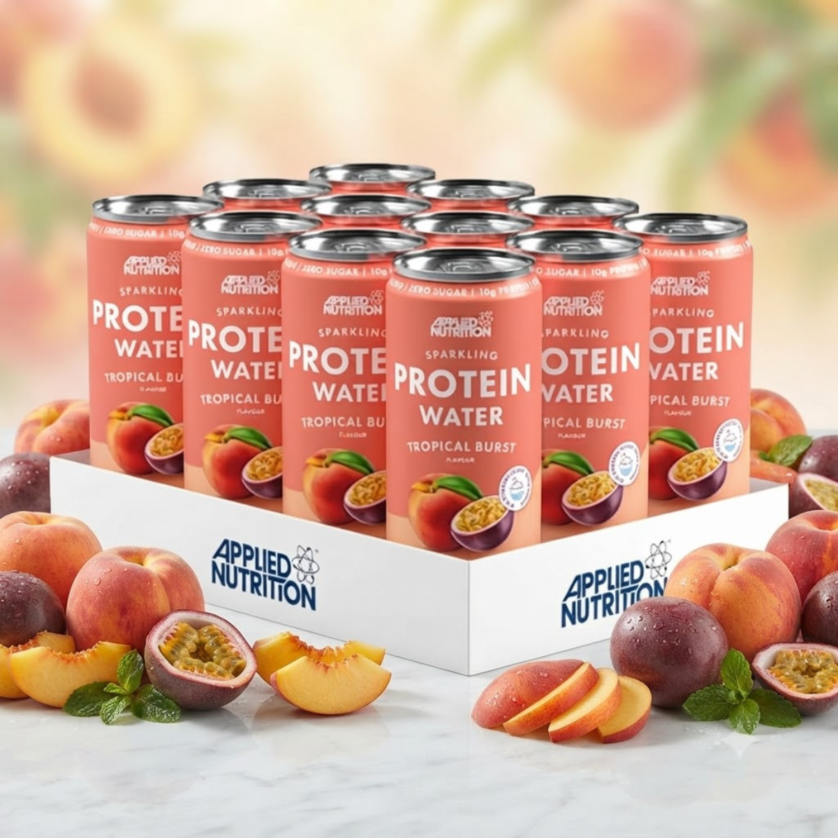 Applied Nutrition Sparkling Protein Water Tropical, 12 x 330ml
