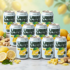 Living Things Lemon & Ginger Biotic Soda, 12 x 330ml