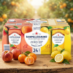 San Pellegrino Zero Lemon & Peach, 4 x 6 x 330ml
