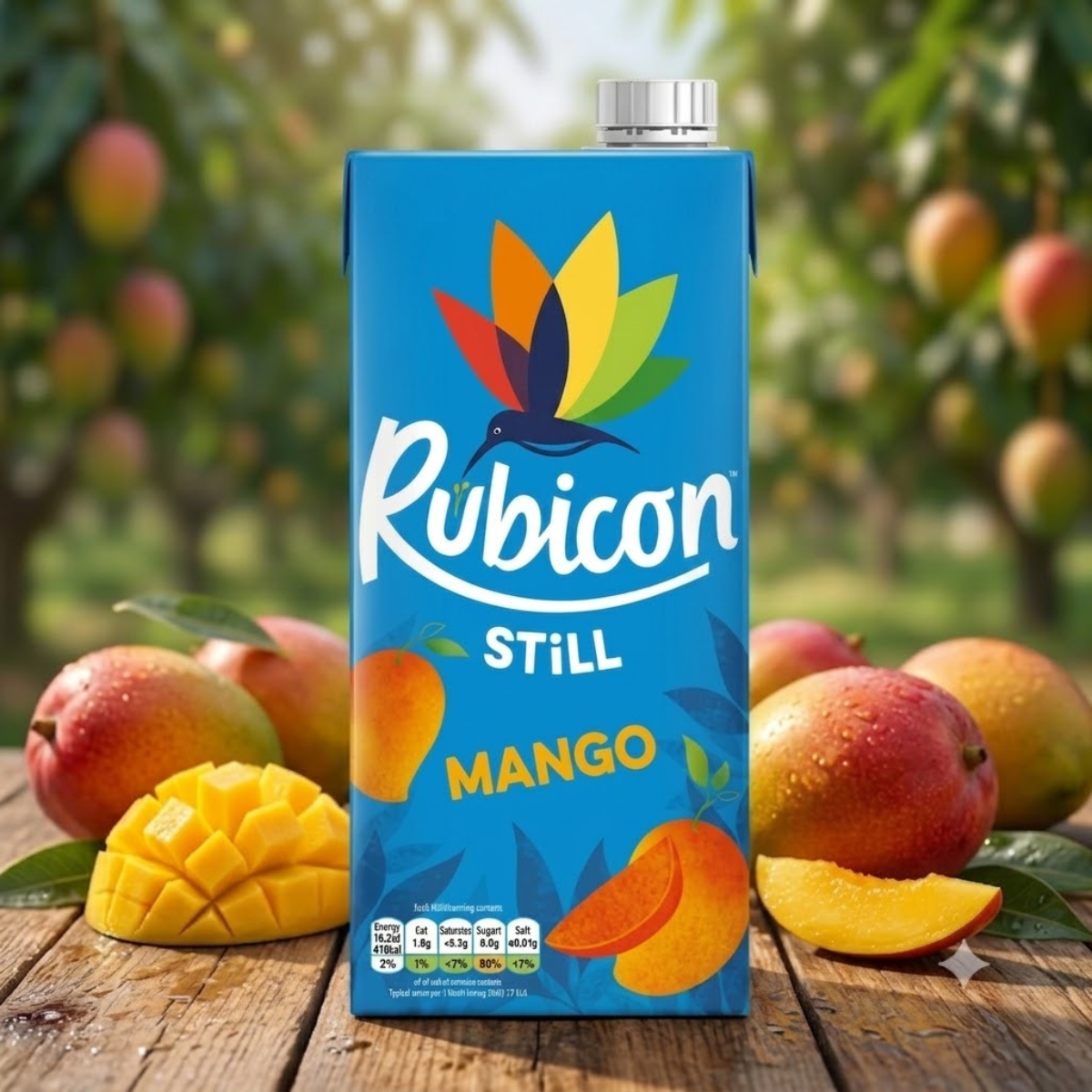 Rubicon Still Mango Juice, 12 x 1L
