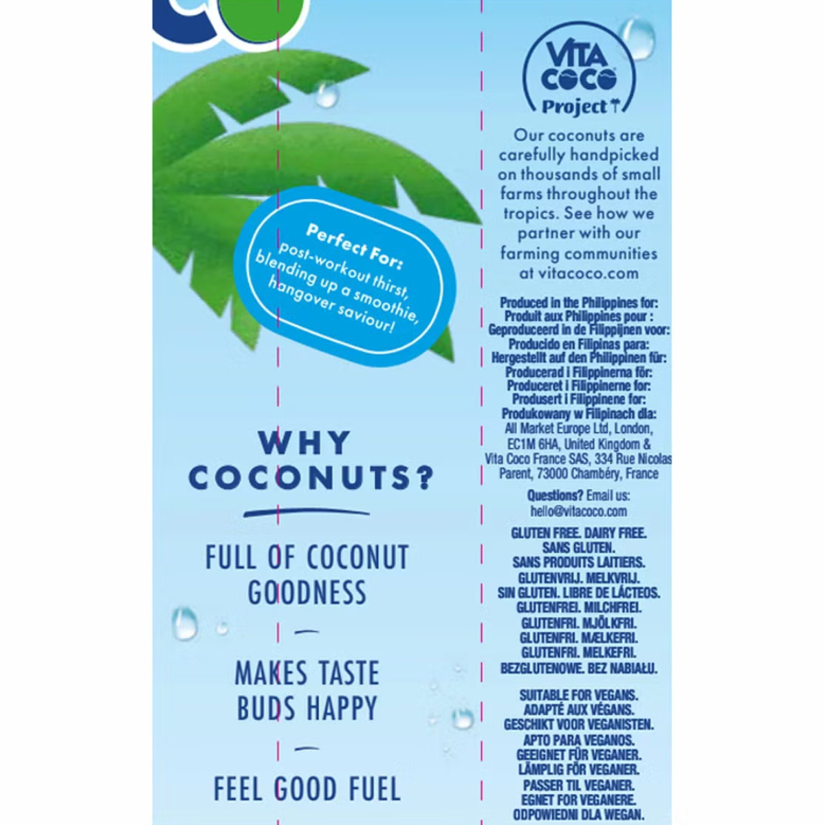 Vita Coco Coconut Water, 12 x 1L