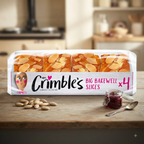 Mrs Crimble's Bakewell Slices 4 Pack 200g –  Fruity Almond Sponge Slices