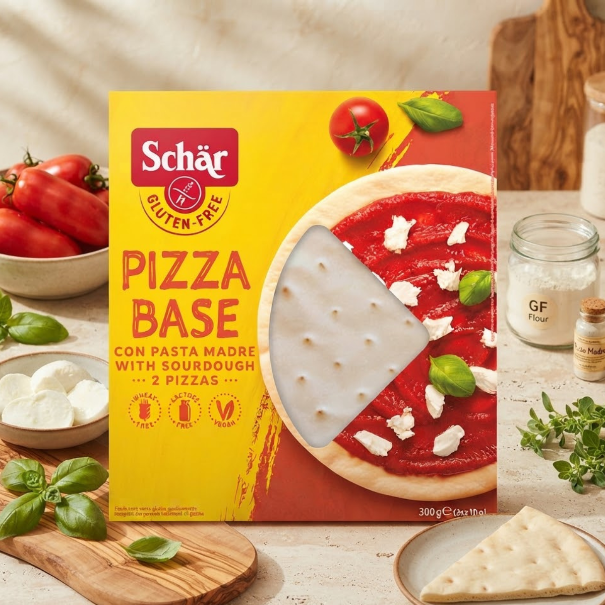 Schar Pizza Base 300G (2 x 150g) – High Fibre Crispy Crusts