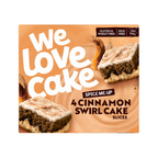 We Love Cake 4 Cinnamon Swirl Cake Slices 120g
