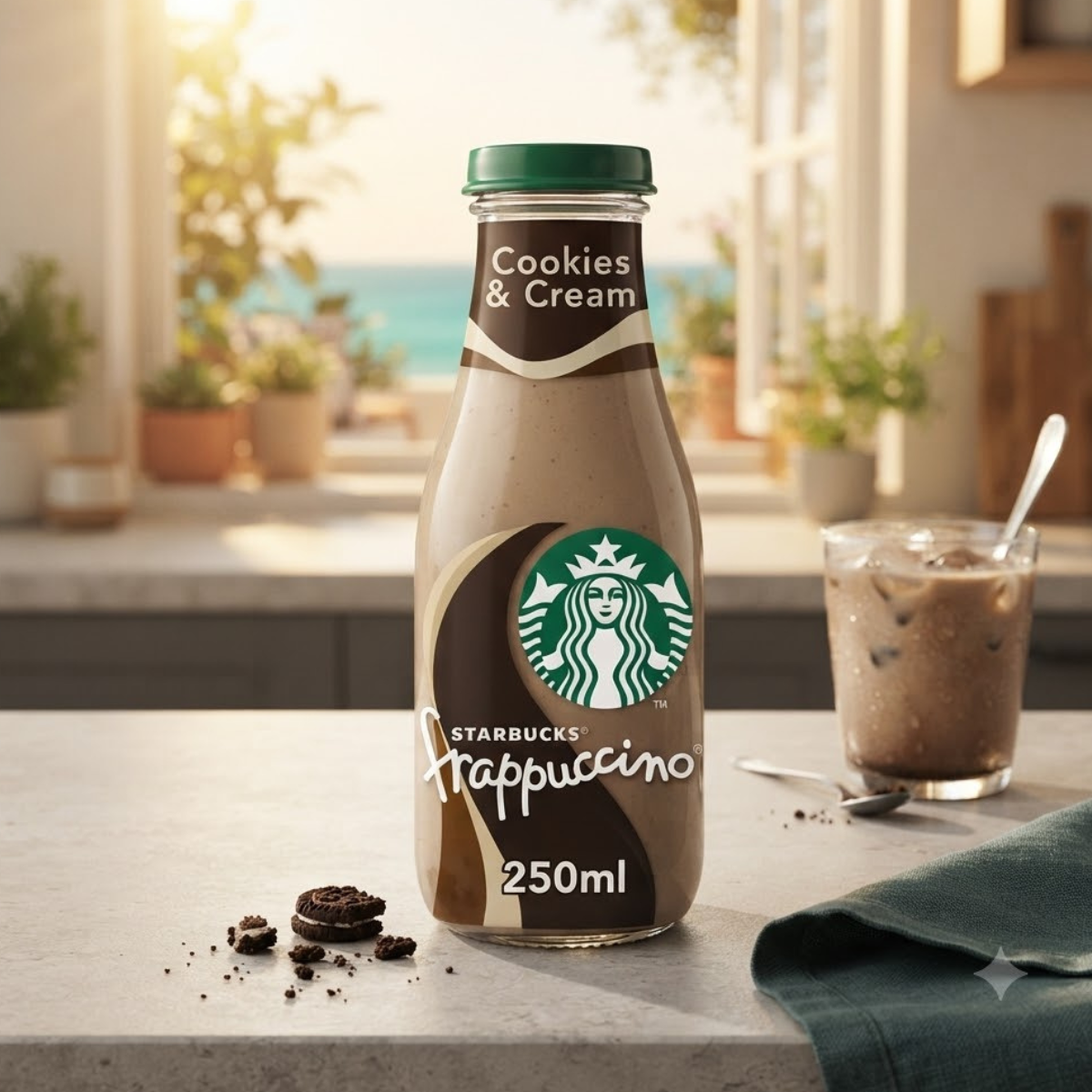 Starbucks Frappuccino Cookies and Cream, 8 x 250ml, - 100% Arabica Coffee Blend