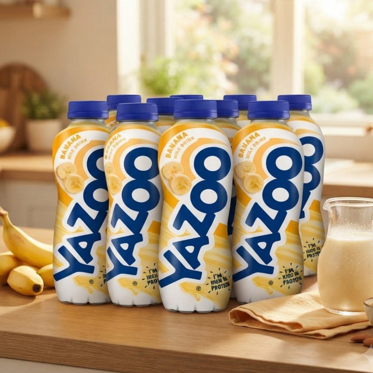 Yazoo Banana Milkshake, 10 x 400ml, Source of vitamin B2