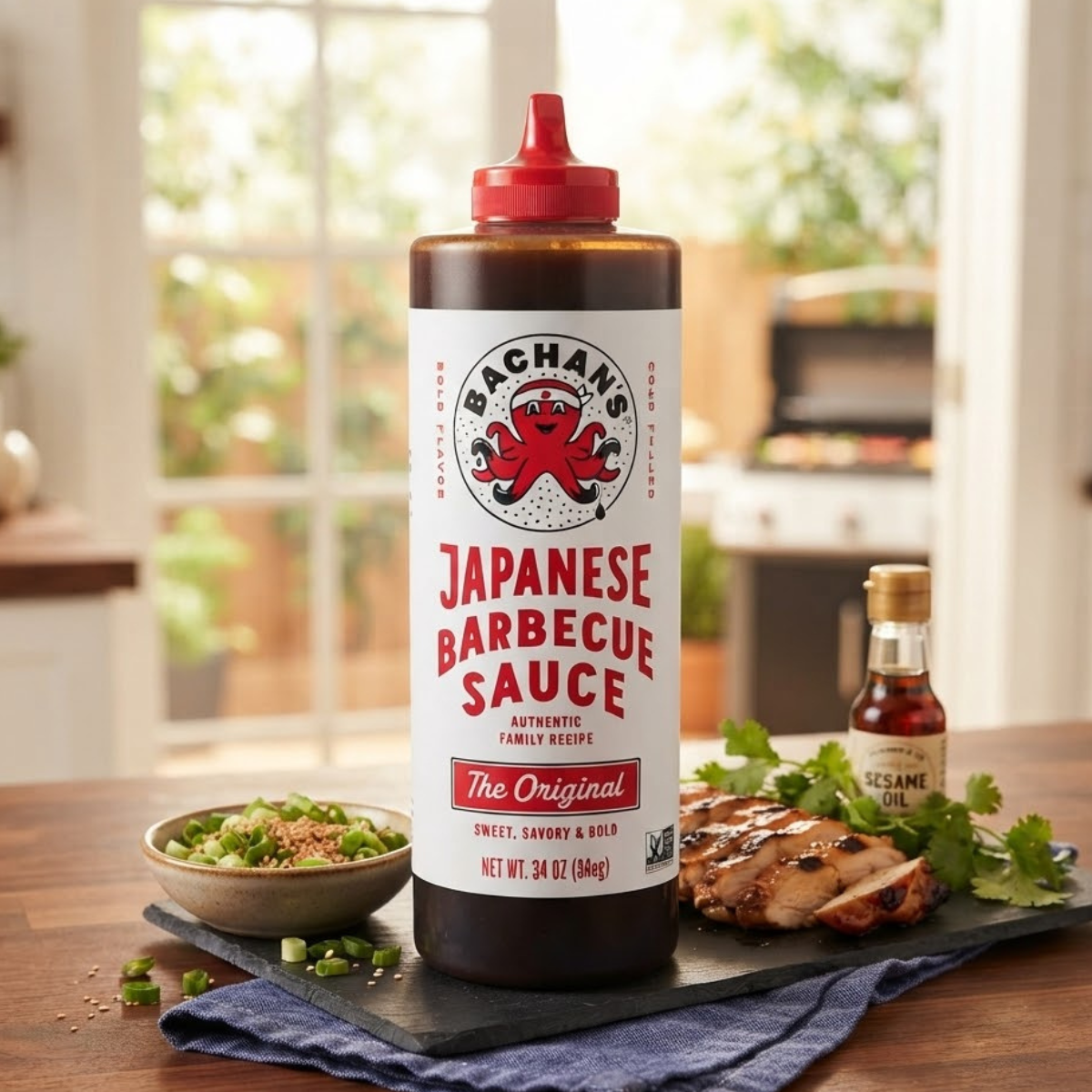 Bachan's Original Japanese BBQ Sauce, 964g, For Grilling and Marinating